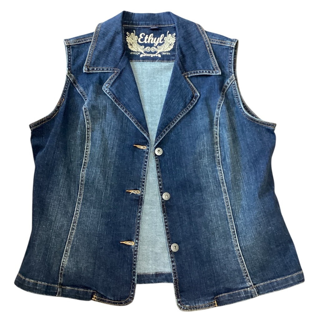 Vintage Blue Denim Vest
